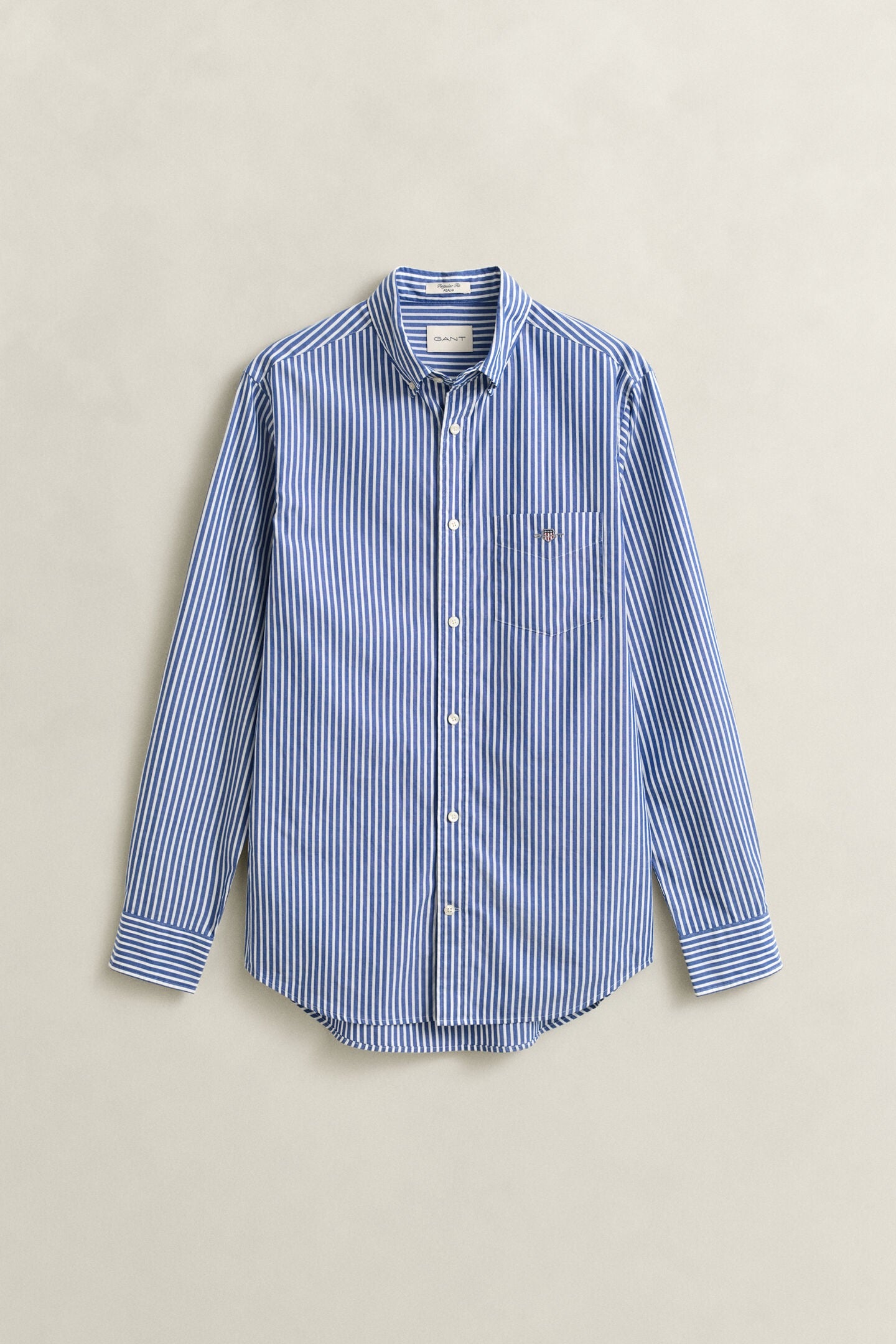 Camicia classica in popeline a righe Gant