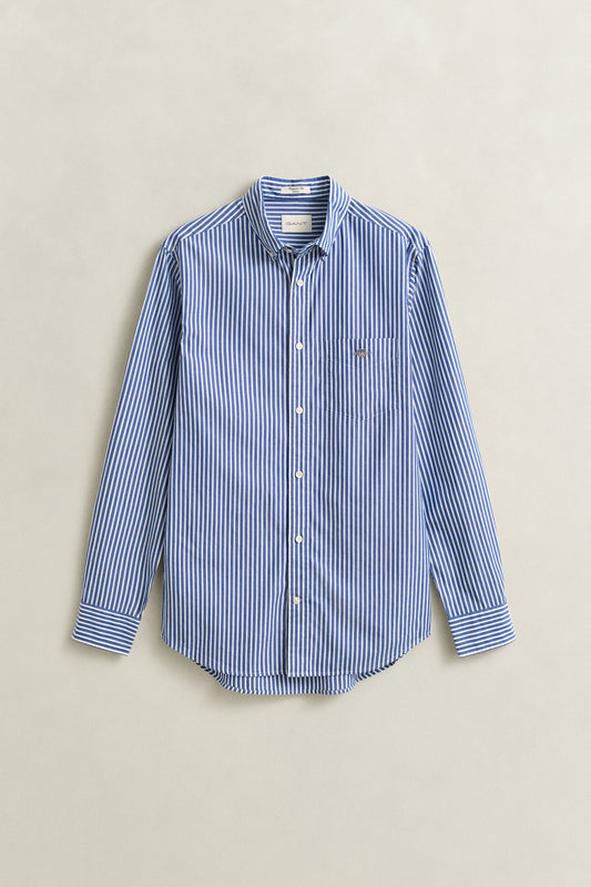 Camicia classica in popeline a righe Gant