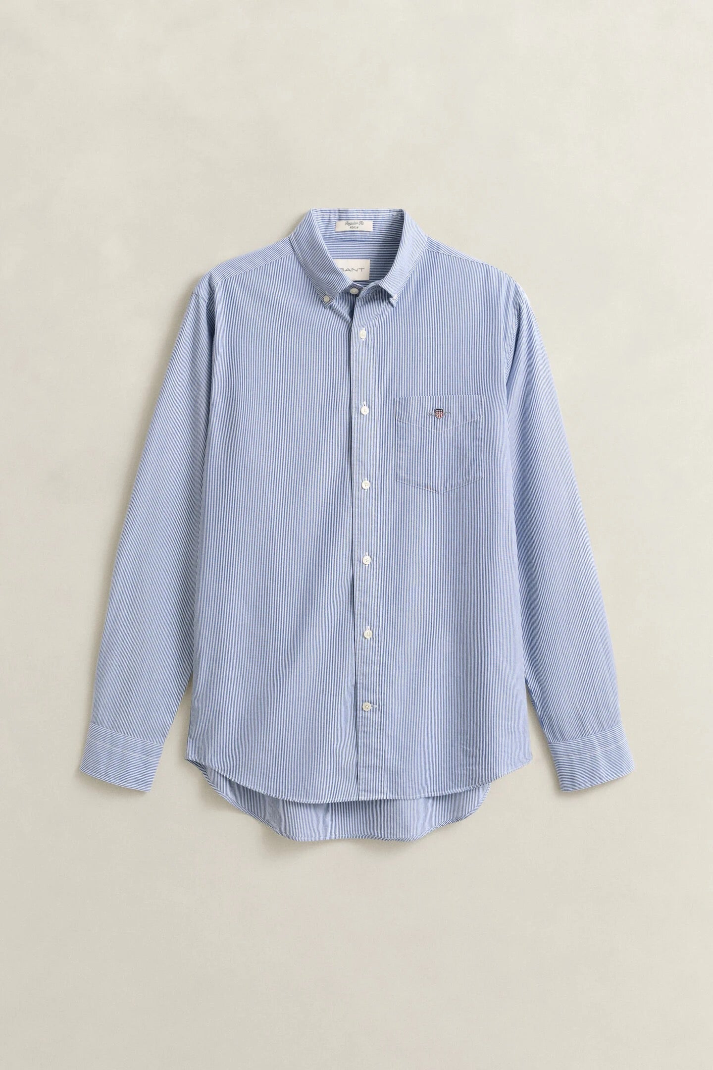Camicia classica in popeline a righe Banker Gant