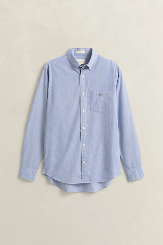 Camicia classica in popeline a righe Banker Gant