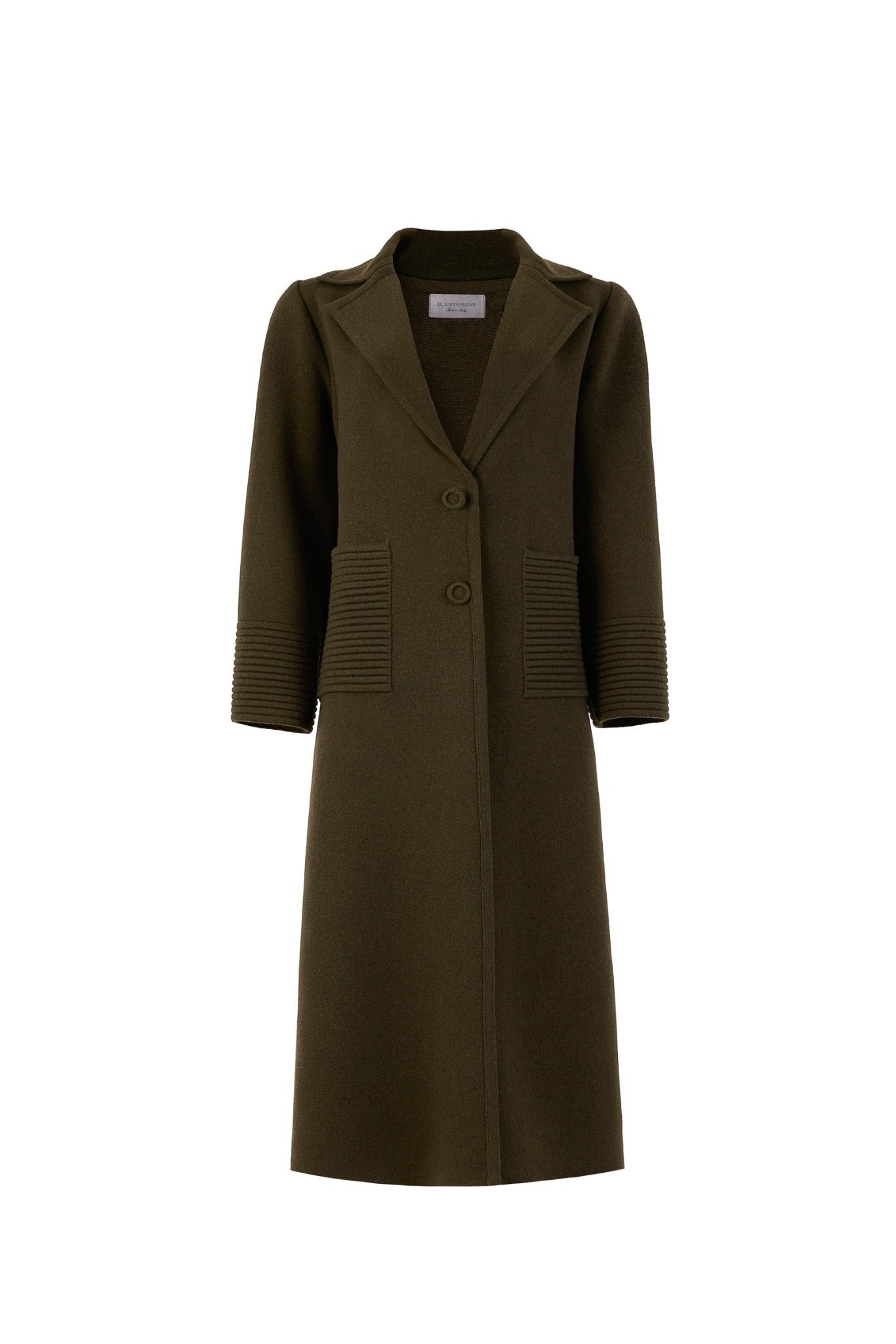 Cappotto lungo in maglia doppiata