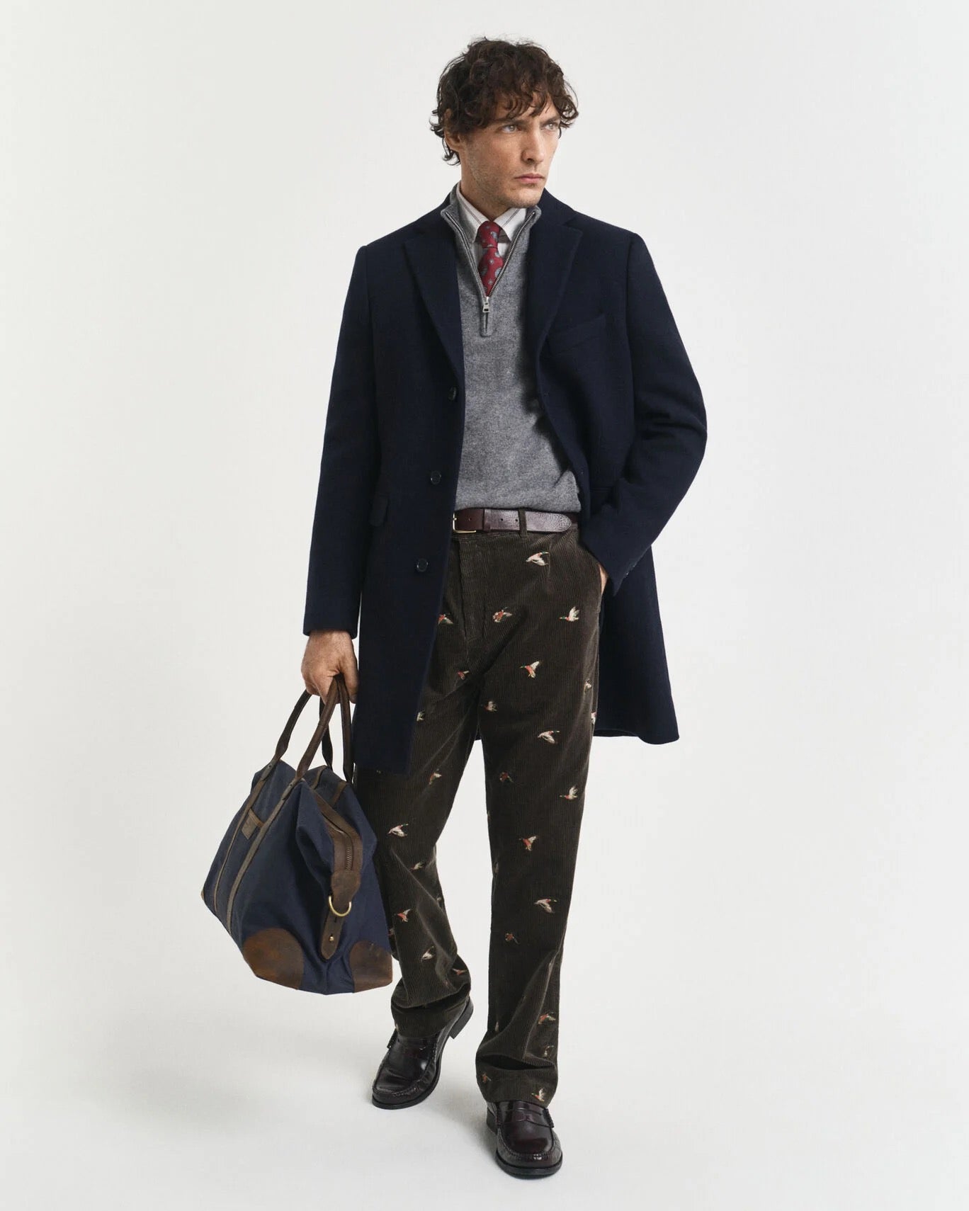 Cappotto di lana classico Gant Uomo