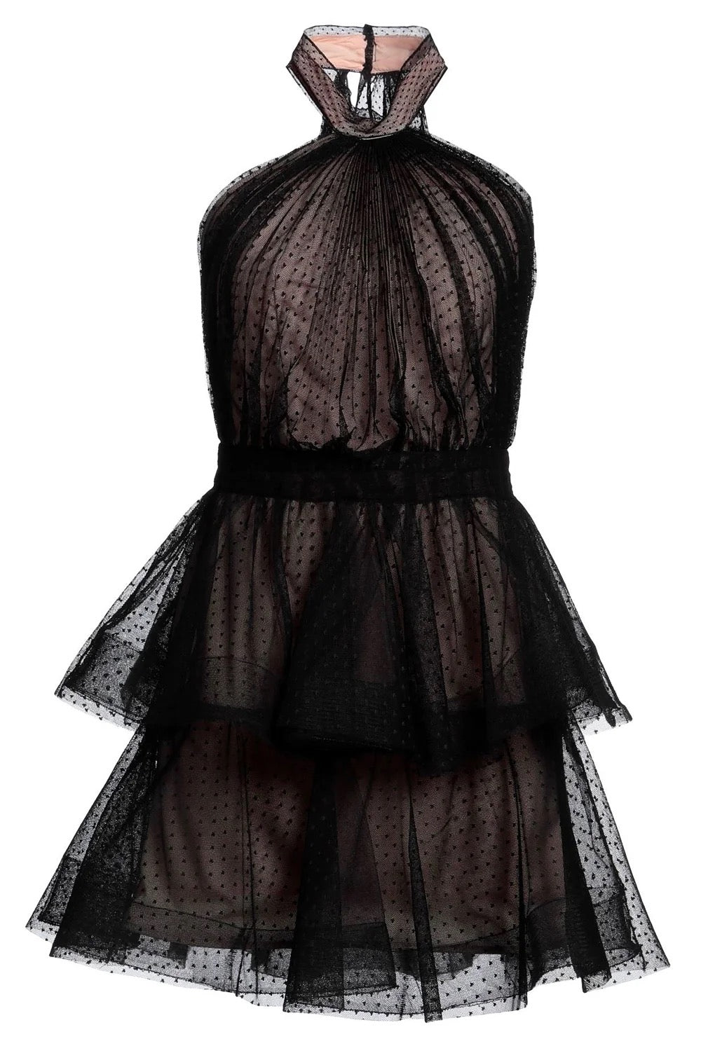 SIMONA CORSELLINI ABITO IN TULLE A POIS
