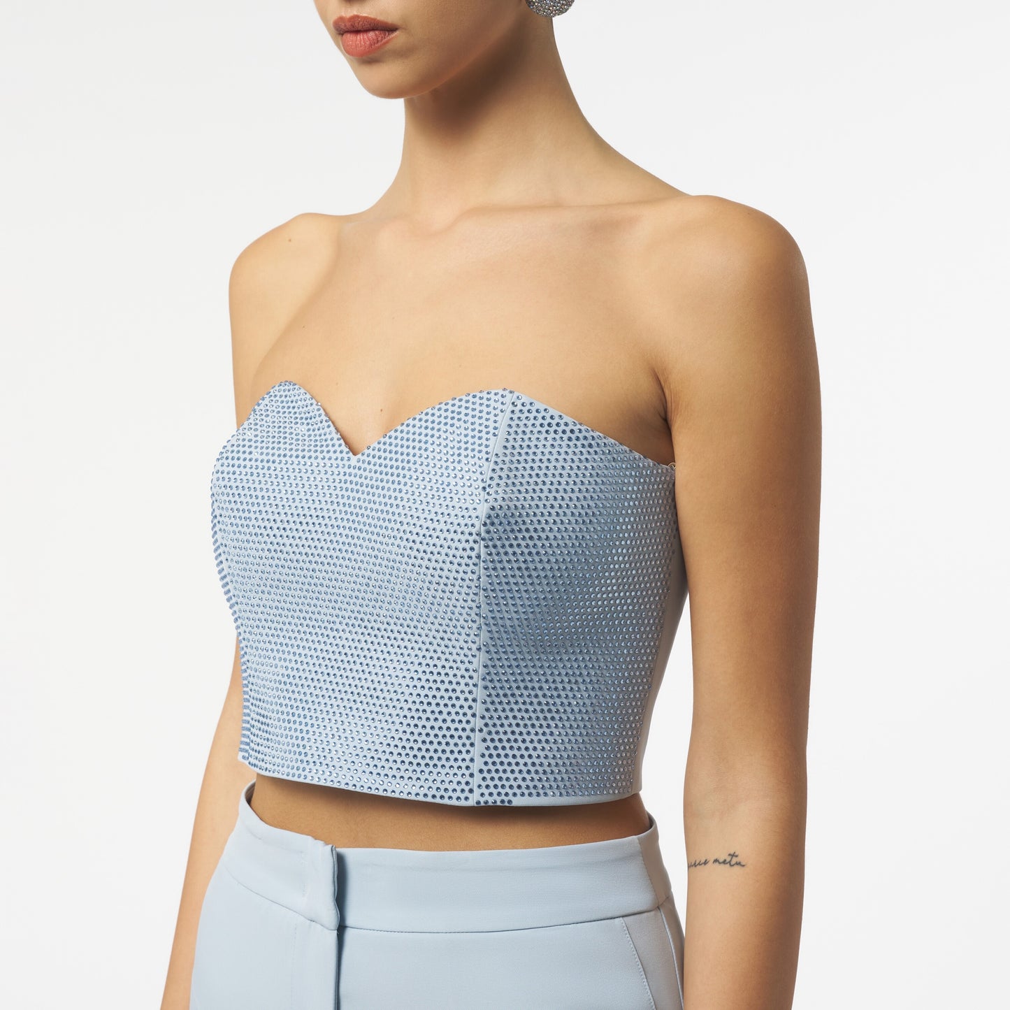 Strass Top Cuore Silence Limited