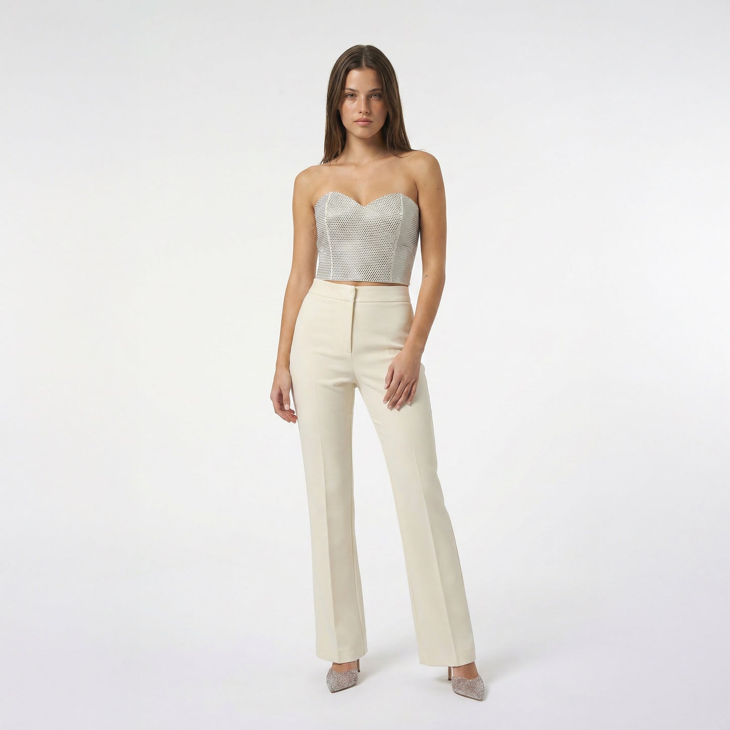 Strass Top Cuore Silence Limited