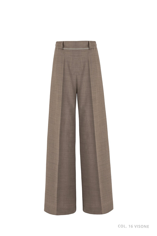Pantalone largo in flanella D.Exterior