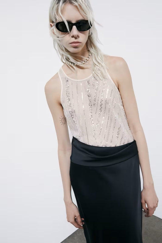 Top in tulle ricamato Patrizia Pepe