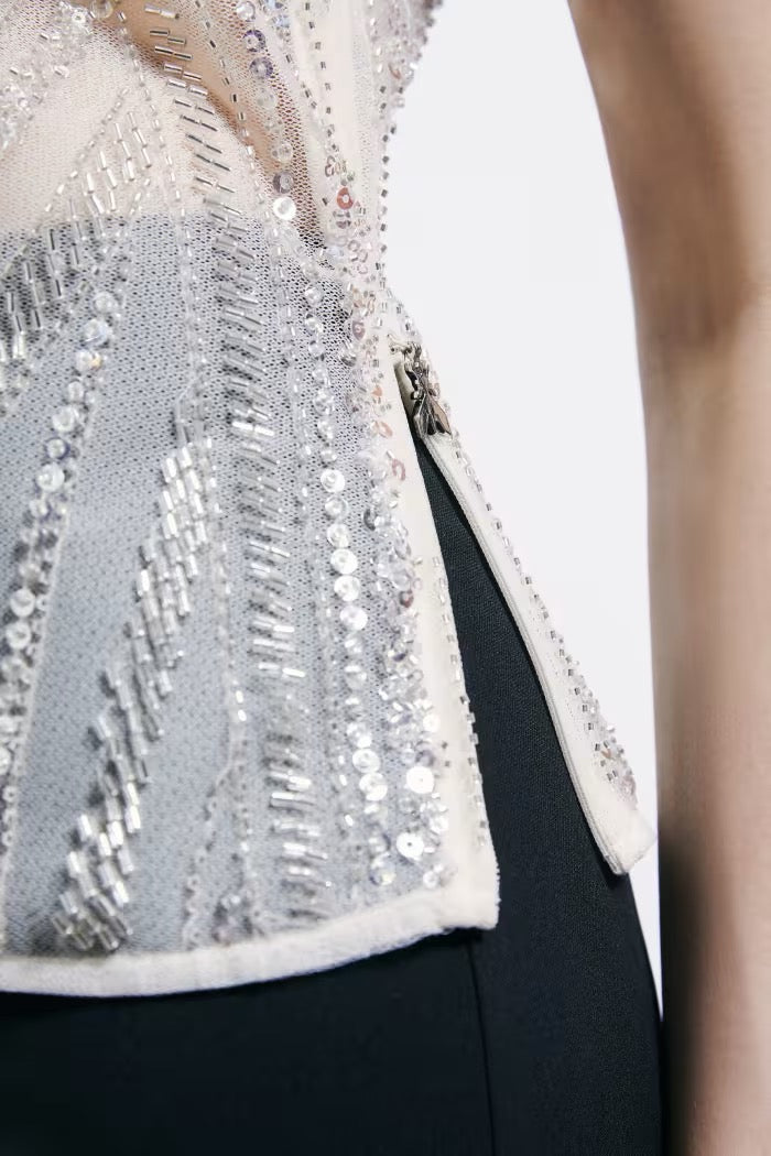 Top in tulle ricamato Patrizia Pepe