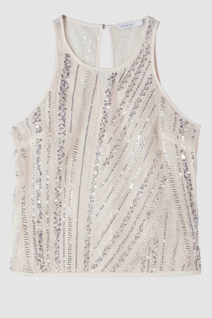 Top in tulle ricamato Patrizia Pepe