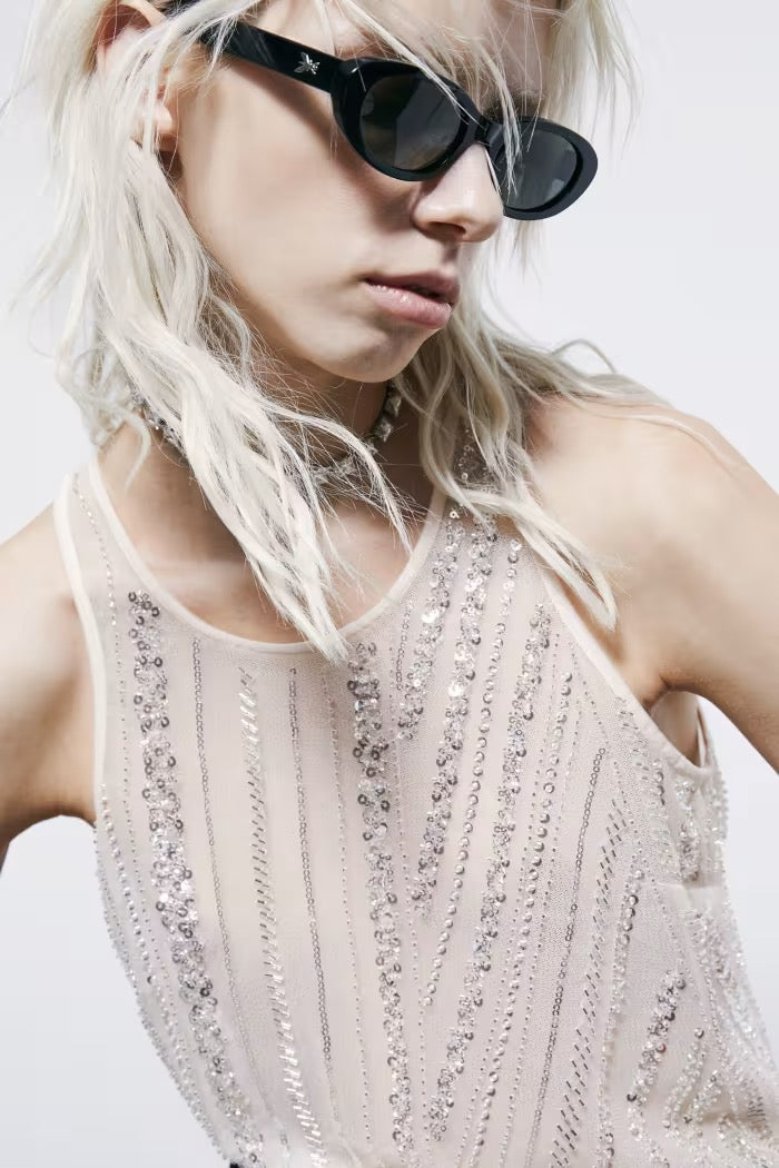 Top in tulle ricamato Patrizia Pepe
