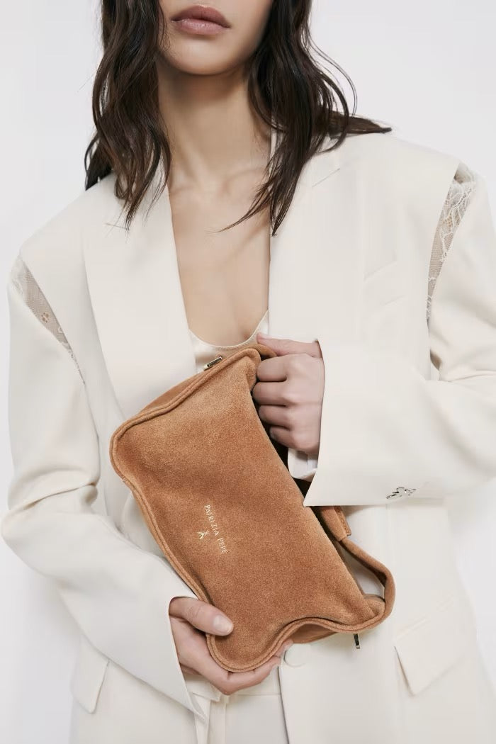 Borsa a spalla Contemporary Hobo piccola in suede Patrizia Pepe