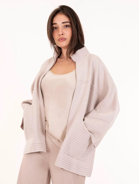 Cappa D.Exterior in Lana Cachemire Double Gesso