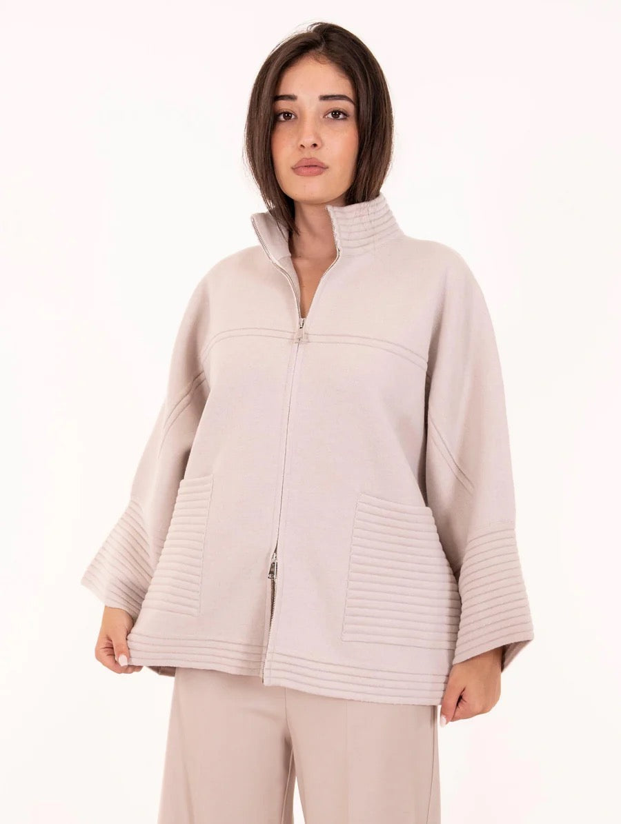 Cappa D.Exterior in Lana Cachemire Double Gesso