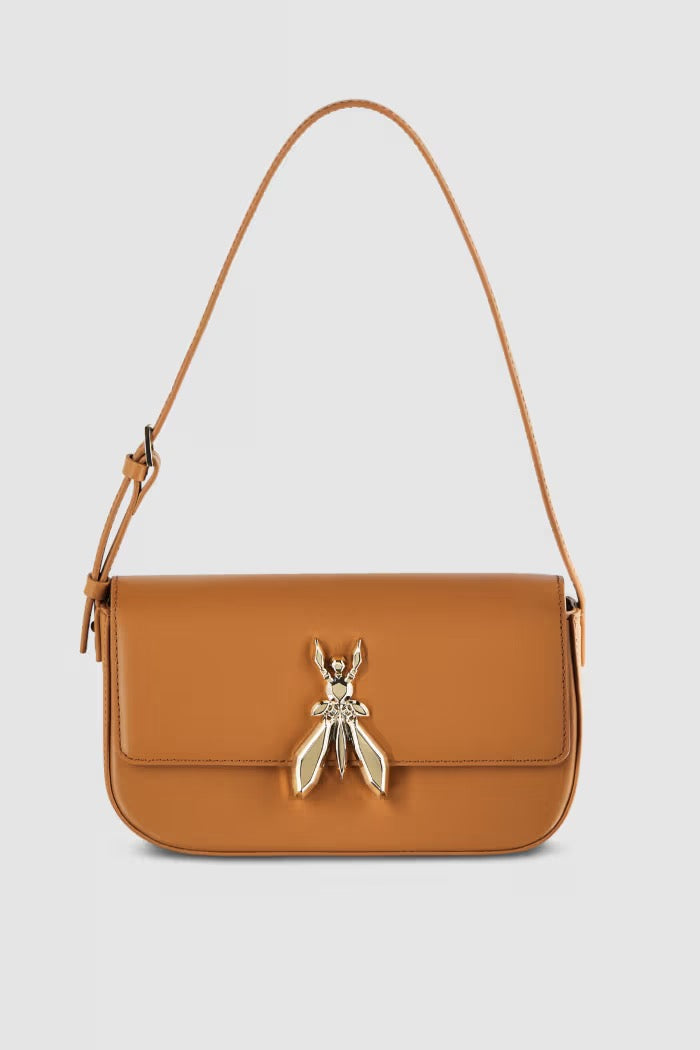 Borsa a spalla in pelle con tracolla Patrizia Pepe