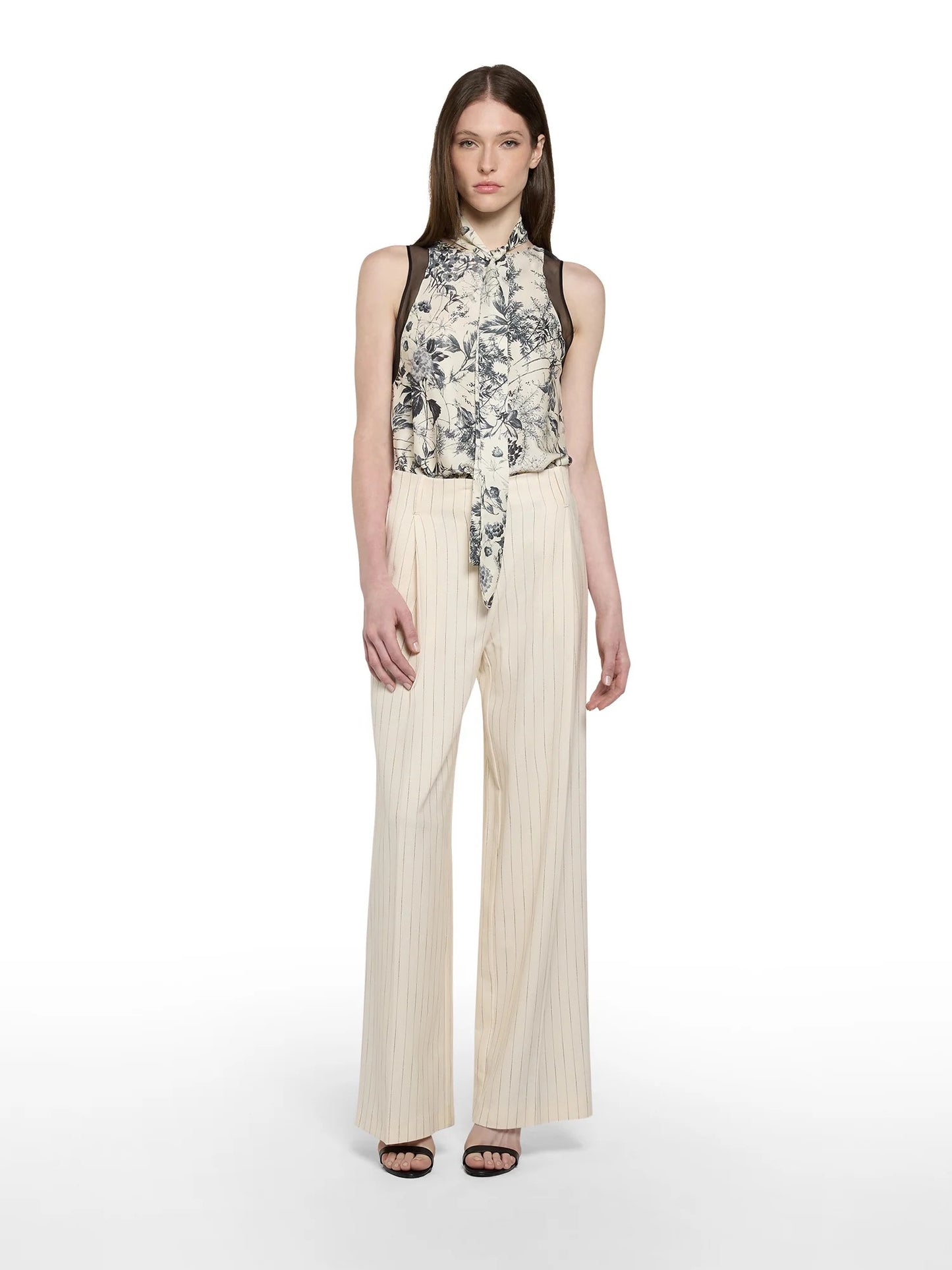 TOP IN STAMPA FLOWER INK SIMONA CORSELLINI