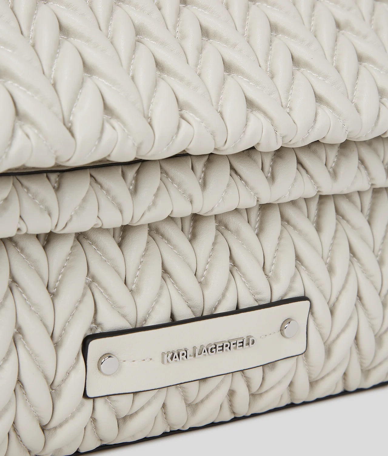BORSA A SPALLA GRANDE K/WEAVE KARL LAGERFELD