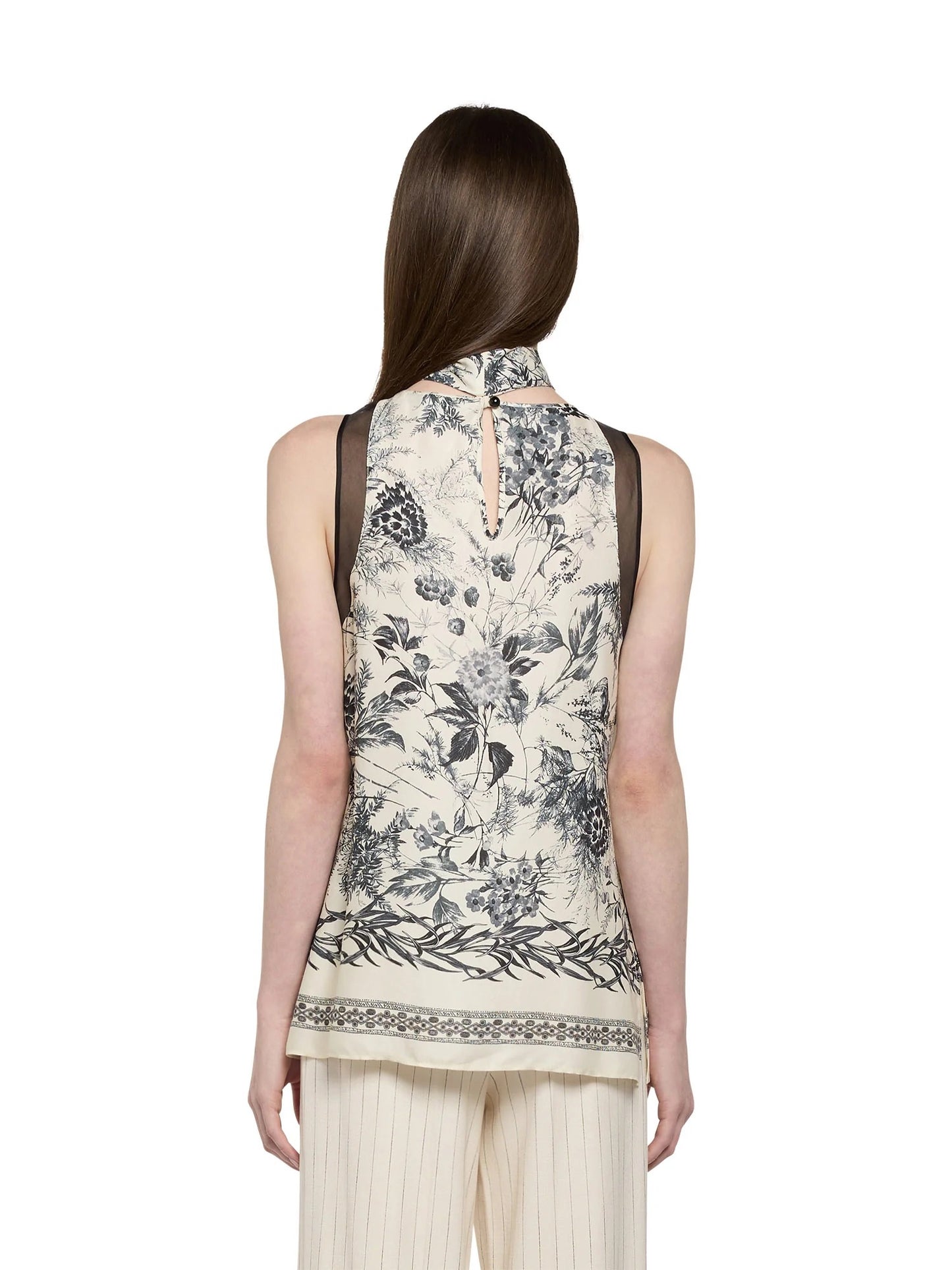 TOP IN STAMPA FLOWER INK SIMONA CORSELLINI