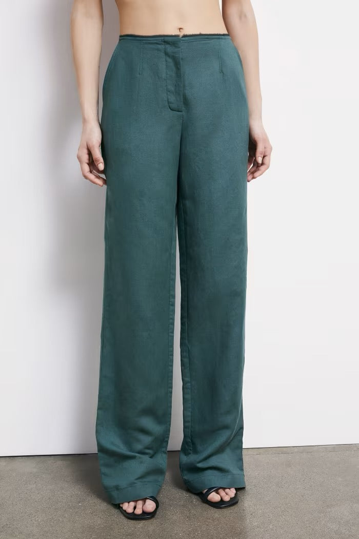 Pantaloni sartoriali a vita bassa in lino Patrizia Pepe