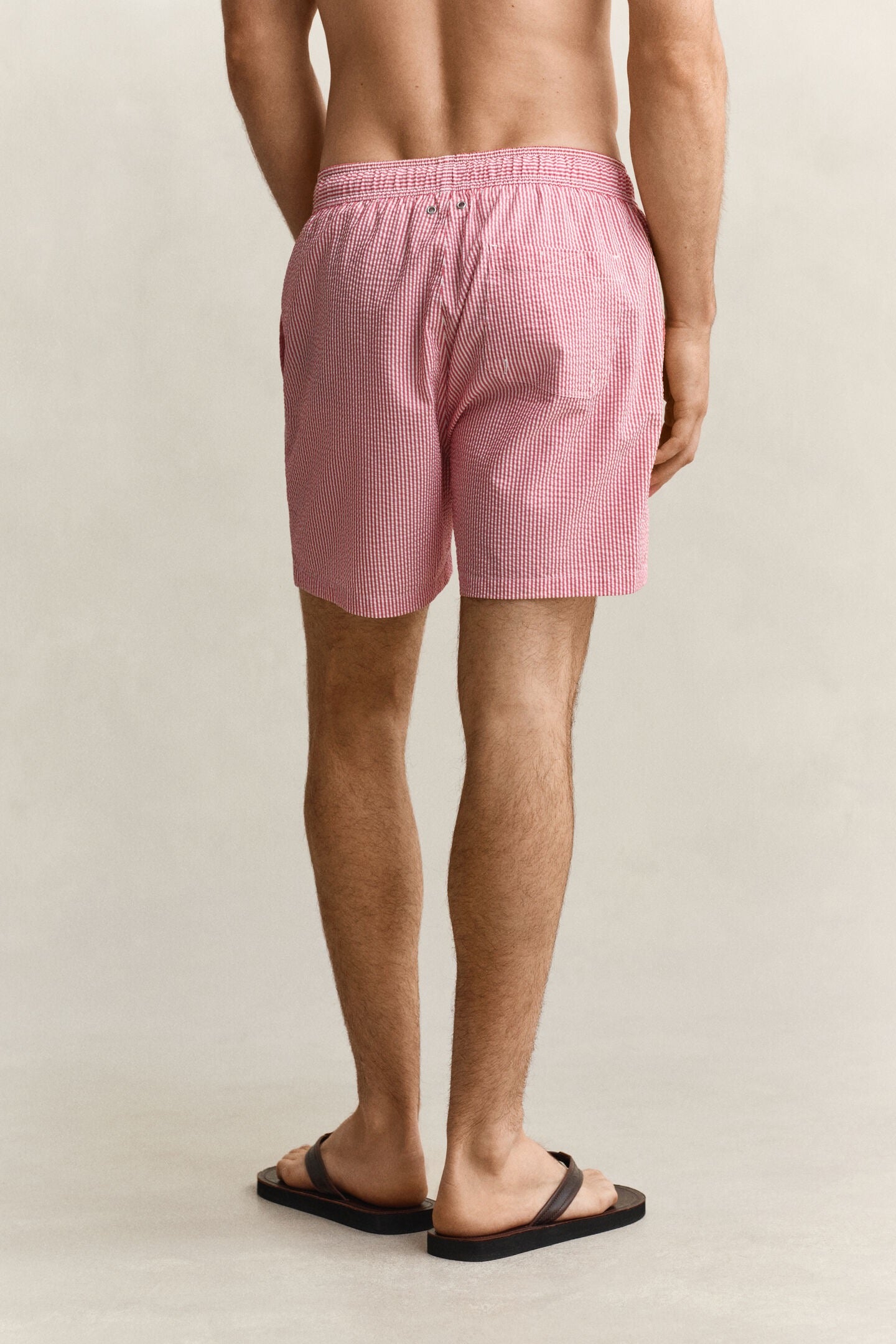 Pantaloncini da bagno in seersucker a righe Gant