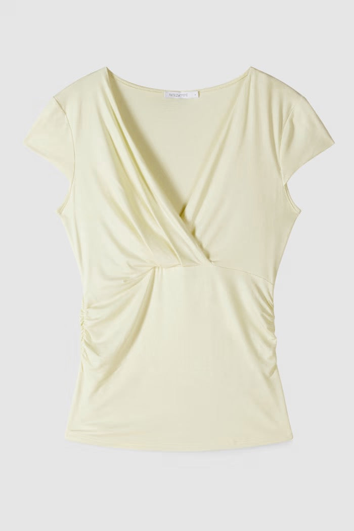 T-shirt leggera con drappeggi Patrizia Pepe