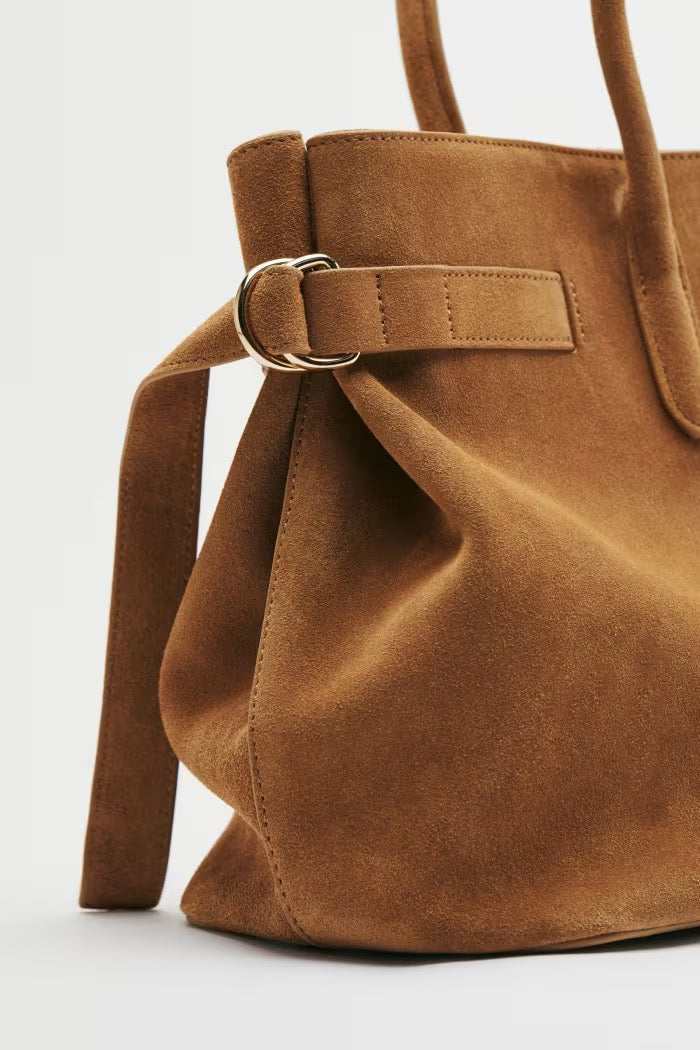 New Business borsa grande in suede