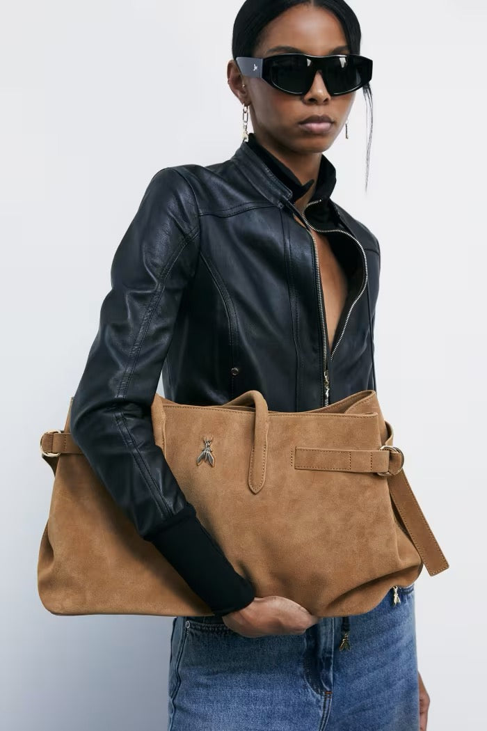 New Business borsa grande in suede