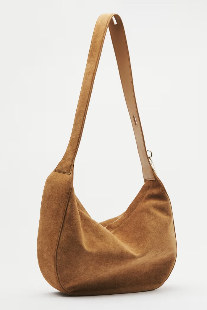 Borsa New Moon grande in suede con tracolla Patrizia pepe
