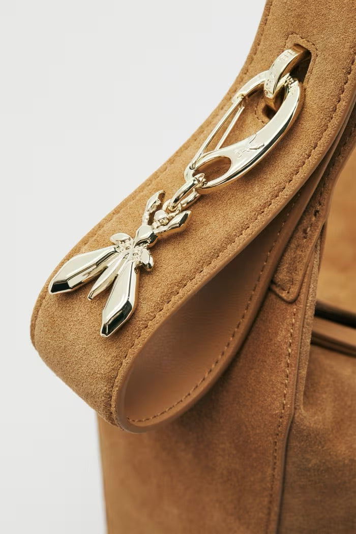 Borsa New Moon grande in suede con tracolla Patrizia pepe