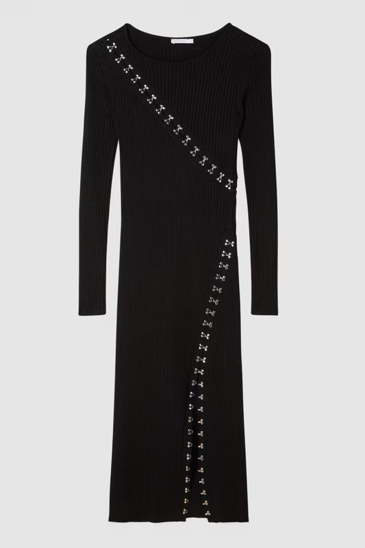 Abito midi glam rock in maglia Patrizia Pepe